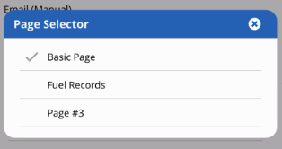 页面选择对话框